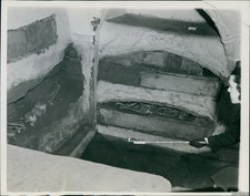 1939 Roma Italia San Sebastián Catacumba señora Al Stoffel cripta cementerio foto 7x9