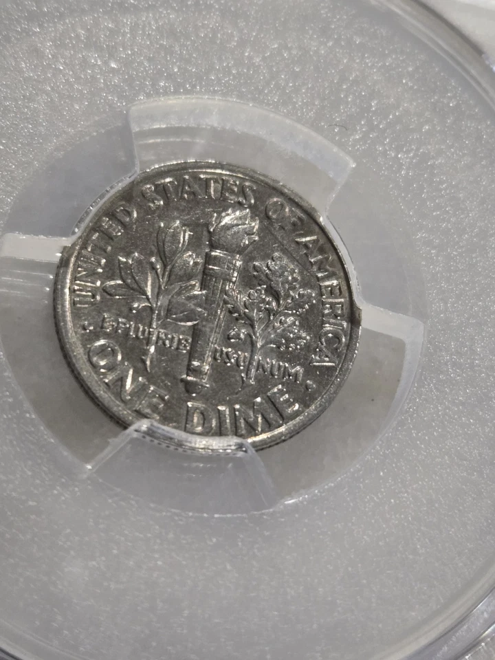 1988 P Dime - Clashed Dies PCGS AU53 - Image 4 of 4