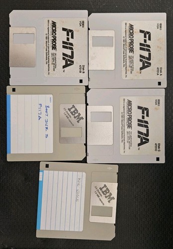 F-117A Nighthawk Stealth Fighter 2.0 + Big Box Manual Keyboard Overlay PC DOS - Bild 2 von 17