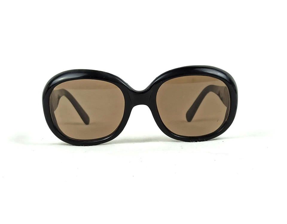 RARE 6383 N PERSOL RATTI LADY SUNGLASSES VINTAGE BLACK FRAME ITALY 60s OUTDOORS - Image 3 of 4