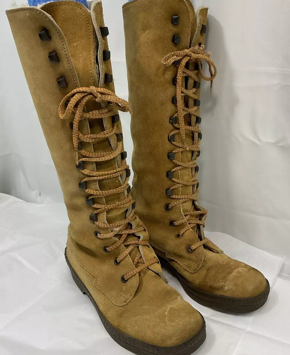 Fleece lined lace up clearance boots