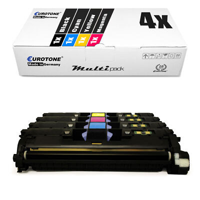 4x Toner For Canon Lasershot LBP 5200 N, 701 CRG-701 CMYK