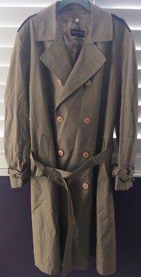 PIERRE CARDIN BOUTIQUE TRENCH COAT- SZ L 42 KHAKI - UNISEX