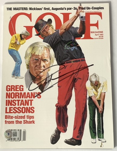 Greg Norman signed Golf Magazine pga liv golf beckett coa - Picture 5 of 12