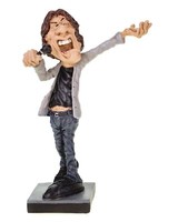 Funny Life Mick Von Der GrößTen Rockband Der Welt Figur Karikatur Musiker