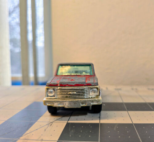Vintage Tootsie Toy Red Chevy Luv Die Cast Modellauto 4x4 Pickup Truck - Bild 2 von 9