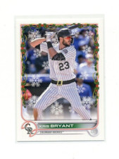 2022 Topps Holiday HW169 Kris Bryant Santa Belt Photo Variation SSP Rockies