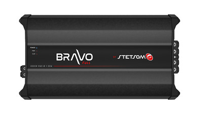 Stetsom Bravo FULL Range 8000W RMS 1 Ohm Car Audio Amplifier 8000.1 8K Watts