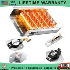 279838  279816 Dryer Heating Element and Thermostat Combo Pack fit Whirlpool
