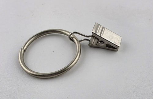 Gardinenringe 1,5" Außendurchmesser mit Clips 18 Stück - Bild 2 von 3