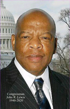 John R. Lewis Civil Rights Icon "Get In The Way" "Good Trouble"  Postcard New 