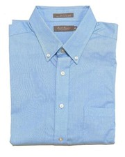 New Daniel Cremieux Men's Casual Short-Sleeve Shirt Aqua Blue X-Large