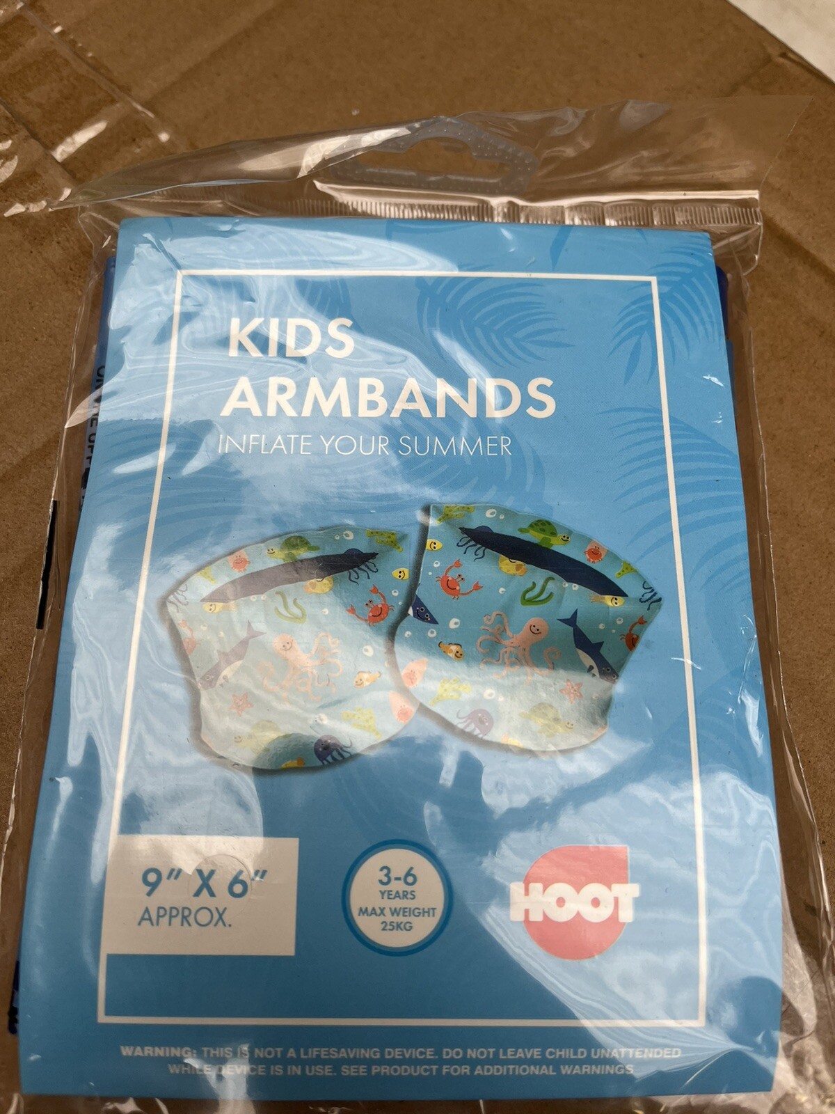 Inflatable Kids Armbands Floating Swimming Arm Bands Swim Beach Pool UK 3-6 Year