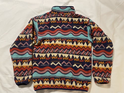 Kids Patagonia Synchilla Pullover Sweater Snap-T Large (12) Lofoten Geo Fleece - Picture 2 of 11