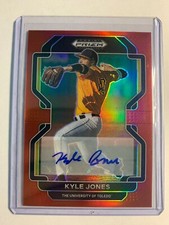 2022 Prizm Draft Picks Kyle Jones Red Prizm Auto #D /50 SSP #PDP204 Twins 1/1