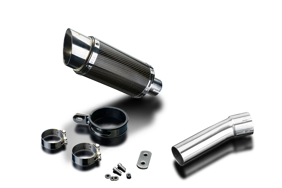 BMW F800GS F700GS F650GS Mini Silenciador Escape Redondo Carbono 8" Deslizable 06-18 Foto 2 de 4