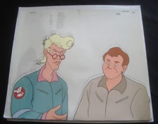 THE REAL GHOSTBUSTERS Cartoon Animation Cel Team Group no mouth