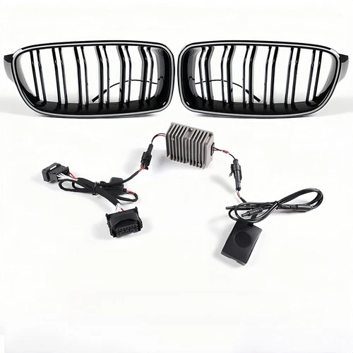 Gloss Black Front Hood Grille With LED Lighting Fits 12-18 F30 F31 F34 328 330