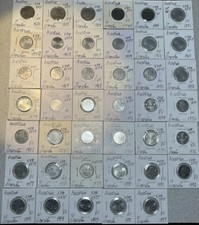 Austria 1925 - 1997 Ten 10 Groschen Very Fine VF - BU Condition 41 Coin Lot