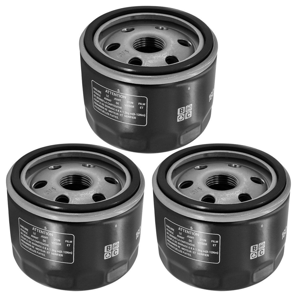 3 Pack Oil Filter for BMW 800 R St S F800R F800St F800S F-800 S