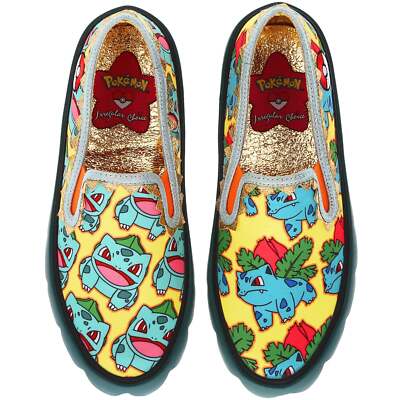 Irregular Choice Everyday Is An Adventure Sneakers Shoes Bulbasaur Ivysaur Green