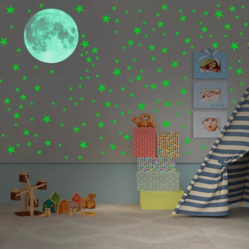 435PCS Star Wall Sticker Glow In The Dark Luminous Kids Bedroom Home Decal - Picture 9 of 18