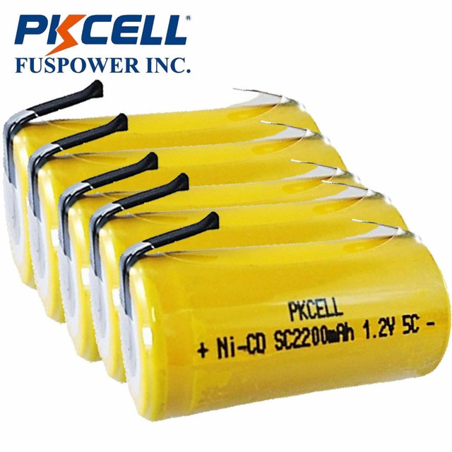 5PCS Sub C Rechargeable Battery Glow Plug Ignitor Cell 1.2v 2200mAh