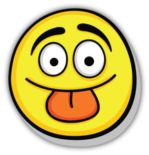 Monster Funny Cartoon Yellow Face Car Bumper Sticker Decal