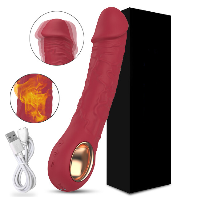 heating sex toys Heating Rabbit Vibrator Intense G-Spot Massager Thick Dildo Sex Toys For  Women