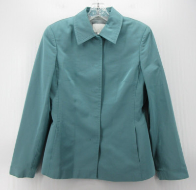 Iceberg Jacket Women 42 Blue Gilmar Wool Blend Blazer Snap Down Collared Italy