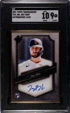 2021 TOPPS TRANSCENDENT COLLECTION JOEY BART RC AUTO 14/20 Sgc  9/10  Pirates  