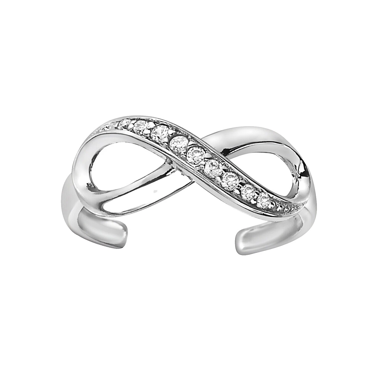 White Gold White Fashion Toe Rings