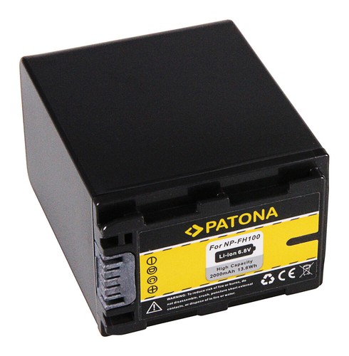 Batteria Patona 2000mAh li-ion per Sony DCR-SR35,DCR-SR36,DCR-SR37,DCR-SR38 - Foto 2 di 5