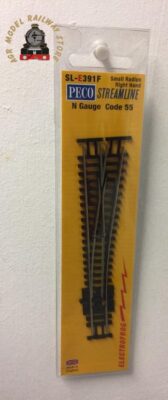Peco SL-E391F Streamline Code 55 kleine Weiche rechts Electrofrog