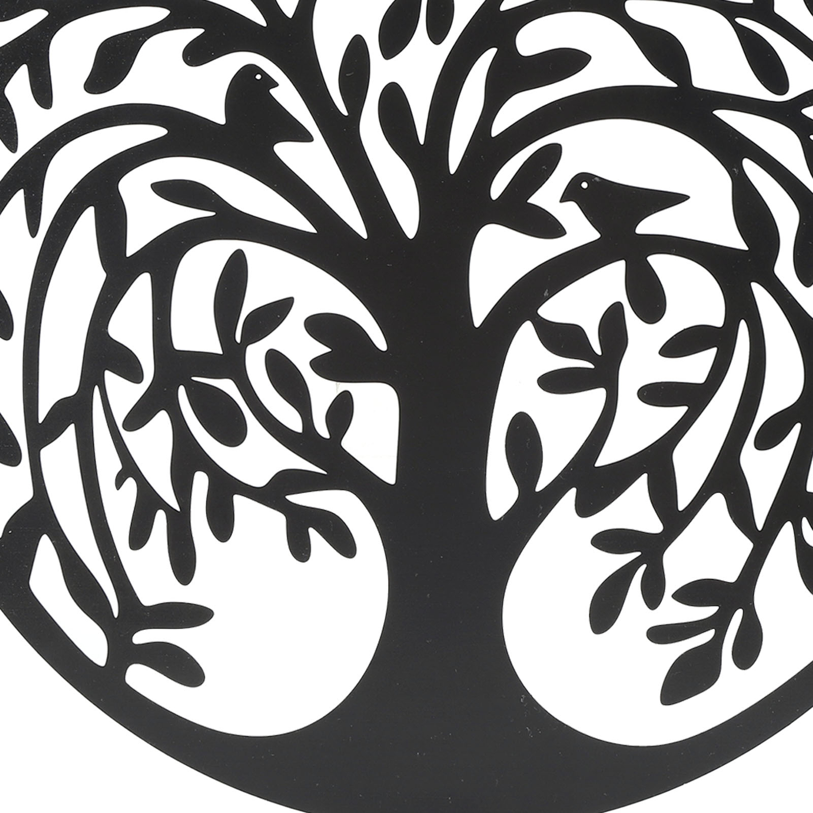 Metal Tree Wall Art Round Wall Plaque Decor For Living Room Bedroom 11.