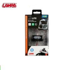 LAMPADA LUCE TARGA PORTATARGA A 4 LED BIANCO OMOLOGATA UNIVERSALE MOTO SCOOTER