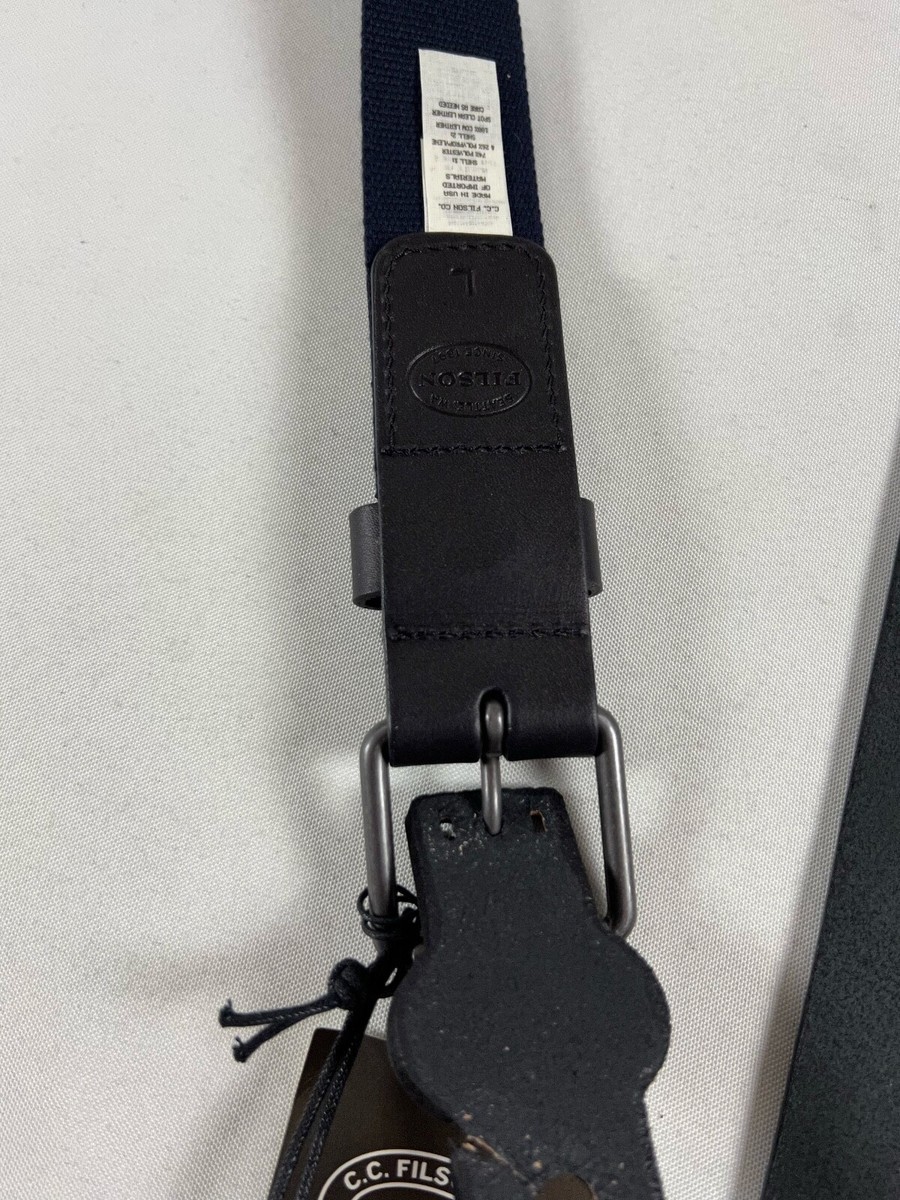 FILSON CANVAS BELT L NAVY NWT | eBay