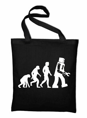 Something Somewhere Jutebeutel Robot Evolution Beutel Stoffbeutel Tasche Darwin