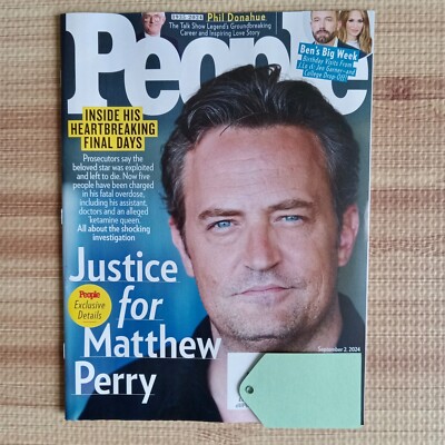 PEOPLE MAGAZINE - JUSTICE FOR MATTHEW PERRY - SEPTEMBER 2, 2024 NEW