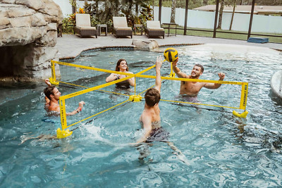 H2O Volleyball Pool Game for Adults and Kids - Four Square Net Pool Game - Quick