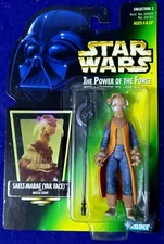 Holo Kenner Star Wars 1997 Power Of The Force SAELT-MARAE (YAK FACE) MOC MIB
