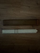 Antique DIETZGEN PHILLIPS 1740 Slide Rule With leather Case ~ Made in USA