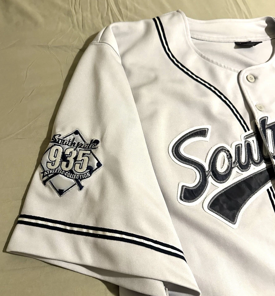 South Pole 935 MLB #21 Vintage Baseball Jersey Men XXL Gray Y2K Rap Hip Hop - Image 3 of 4