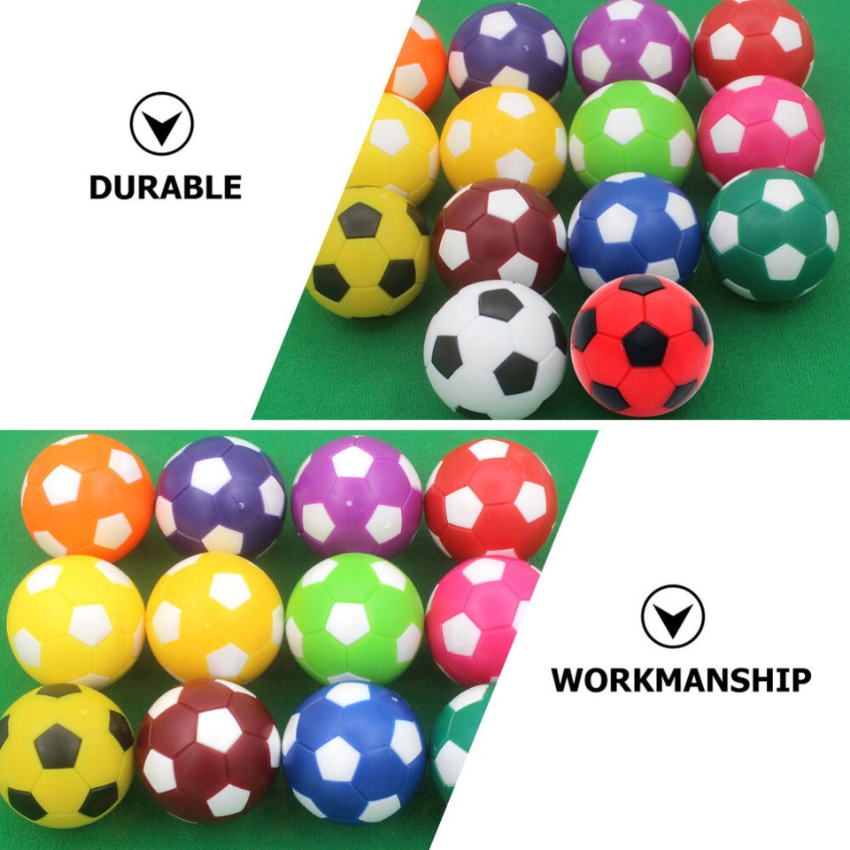 16 Pcs Table Soccer Plastic Child Foosball Balls Lovely Footballs for