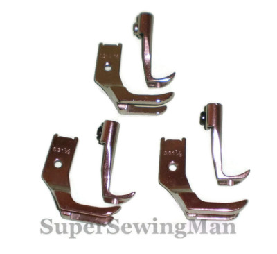 Consew Sewing Machine 206RB 225 226 Welting Piping Foot Set 3 Pairs