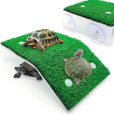 Simulation Grass Ramp Turtle Reptile Basking Platform Resting Terrace Aquarium