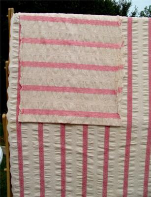 Pair Ensemble~Vintage 30s Country Farmhouse Bedspread 98x72 Scarf/Valance SALE