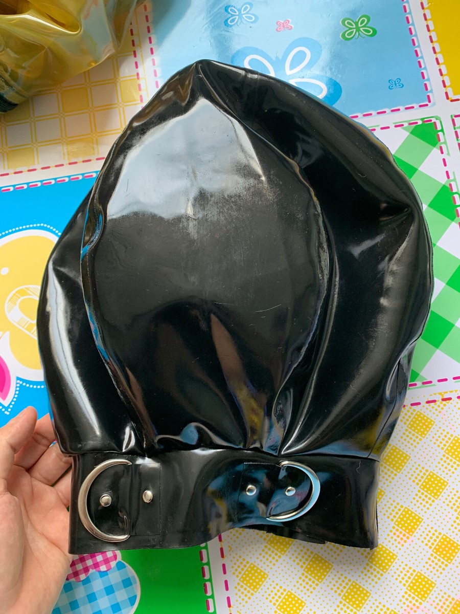 latex mask inflatable mask with One lock zip D Ring