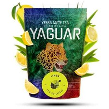 Mate Tee Frucht Yerba Mate Yaguar Limon mit Zitrone Brasilien Unger&ouml;stet 500g