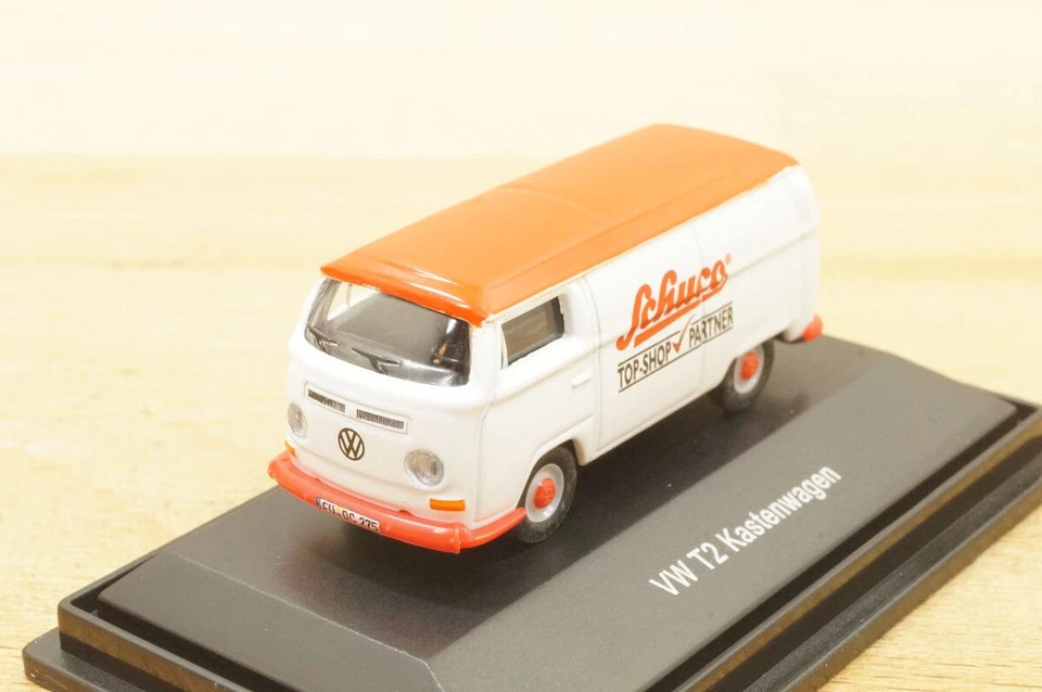 Ho 1:87 Schuco 45 256 6700 VW T2 " Diba " Rosso/Bianco Sondermodell Nuovo Ovp - Immagine 4 di 4